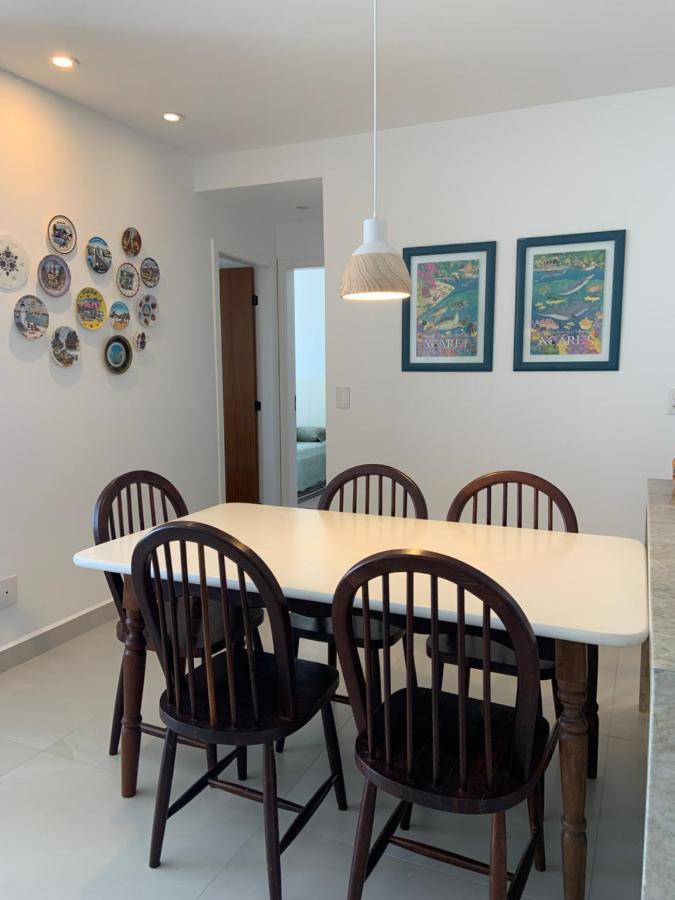 Apartamento Vista Do Mar, Pe Na Areia E Aguas Tranquilas, No Cento De 구아라파리 외부 사진