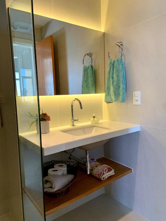 Apartamento Vista Do Mar, Pe Na Areia E Aguas Tranquilas, No Cento De 구아라파리 외부 사진