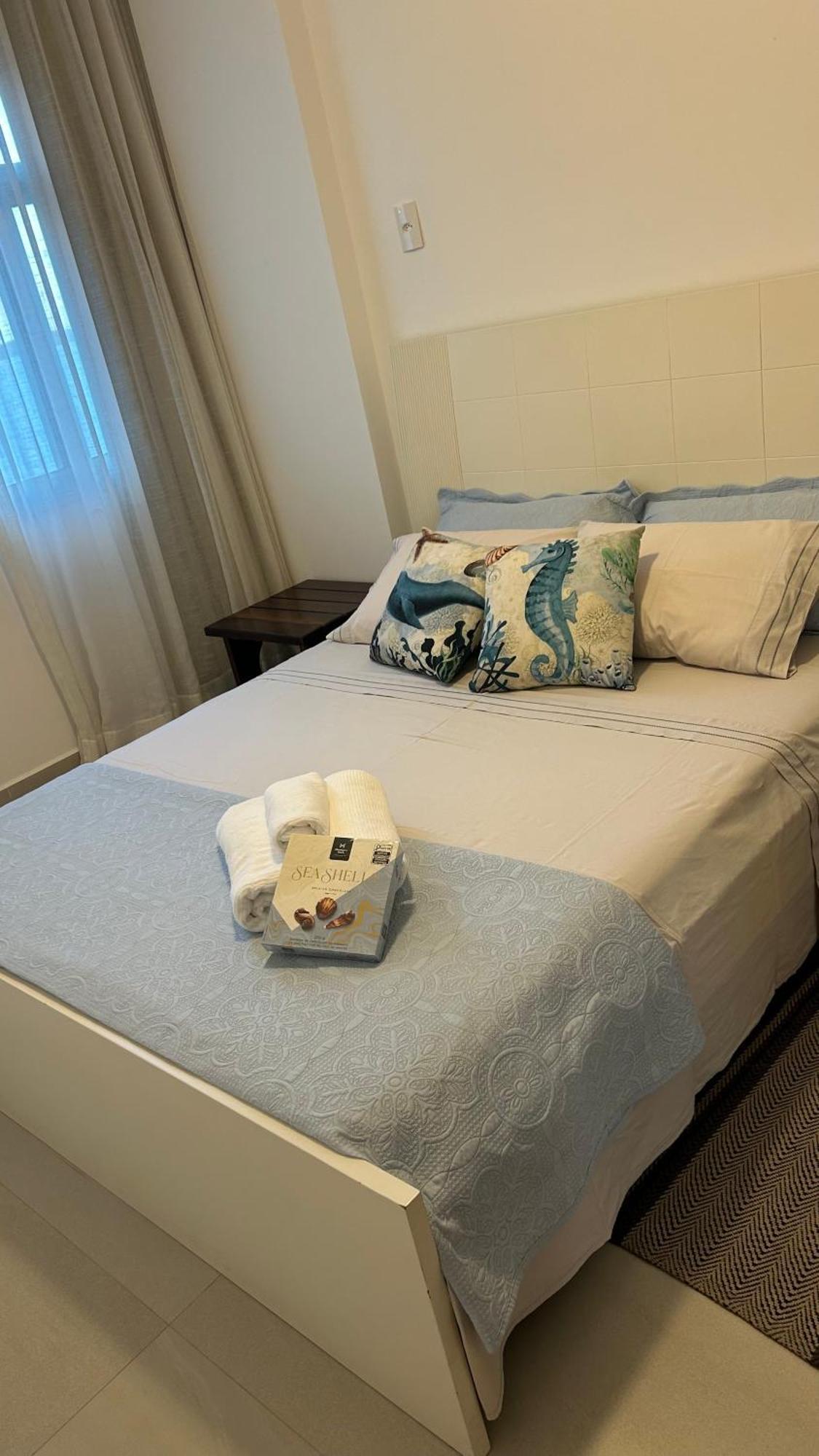Apartamento Vista Do Mar, Pe Na Areia E Aguas Tranquilas, No Cento De 구아라파리 외부 사진